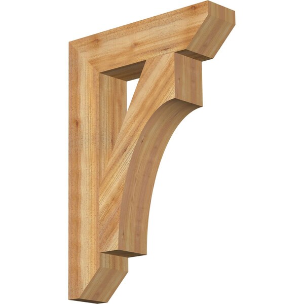 Ekena Millwork Westlake Slat Rough Sawn Bracket, Western Red Cedar, 6"W x 26"D x 38"H BKT06X26X38WTL06RWR - main